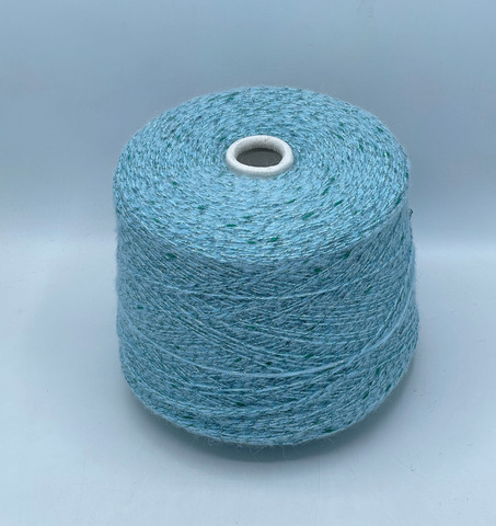 Luxury Selection by Ri.Go, Scozia, 300м. 40% Альпака, 18% Меринос, 30%Хлопок, 10%Полиамид, 2%люрекс, Голубой,неоднотонный(134/570), 39536