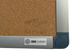 Доска пробковая Cactus CS-CBD-120X150 пробковая коричневый 120x150см алюминиевая рама пробка/алюминий — фото 3