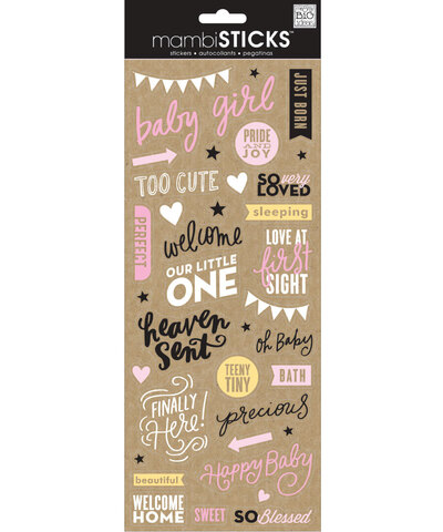 Стикеры  mambi Specialty Stickers Sweet Baby Girl13х30 см