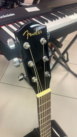 FENDER CD-60S Black WN акустическая гитара, цвет черный