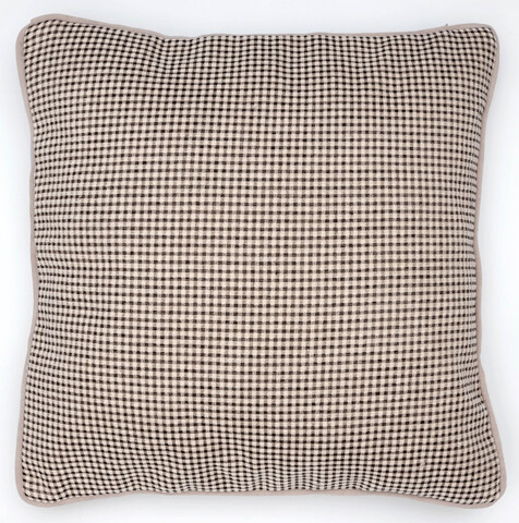 Подушка декоративная 40х40 Textil Roig Cube кремово-черная клетка