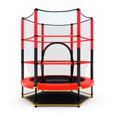 Батут детский DFC TRAMPOLINE-RED 55" с сеткой фото №5