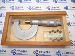 Микрометр резьбовой МКВ- 25 (0-25мм.) Ц/д 0.01мм ГОСТ 4380-48 (5 пар вставок)