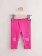 Легинсы с флисовой подкладкой и вышивкой для девочки Next E51-646, Фуксия