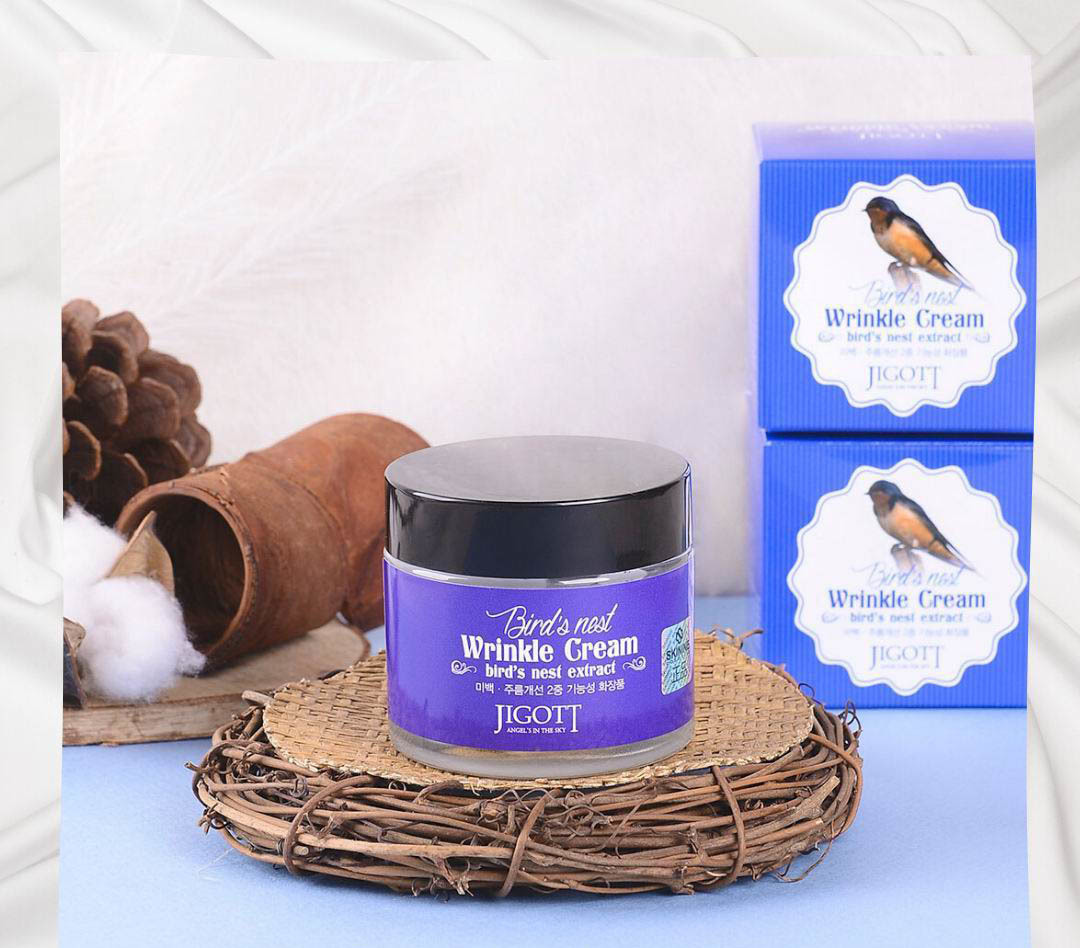 Jigott Крем антивозрастной с экстрактом ласточкиного гнезда - Bird’s Nest  Wrinkle Cream 70 мл