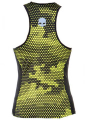 Топ теннисный Hydrogen Tech Camo Tank Top - camo fluo yellow/black