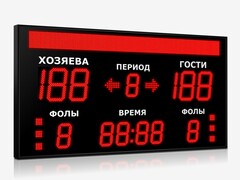 Табло для баскетбола Импульс 724-D24x6-D18x7-S12x160xP10-S6-A2