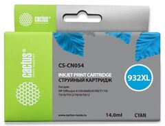 Картридж струйный Cactus CS-CN054 №933XL голубой (14мл) для HP DJ 6600