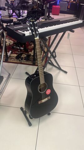 FENDER CD-60S Black WN акустическая гитара, цвет черный