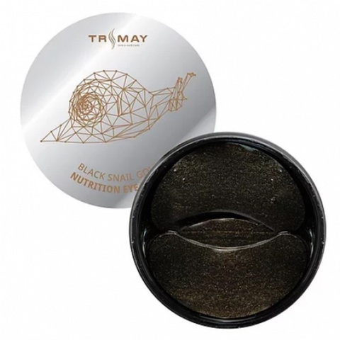 Trimay Black Snail Gold Nutrition Eye Patch питательные гидрогелевые патчи с муцином чёрной улитки