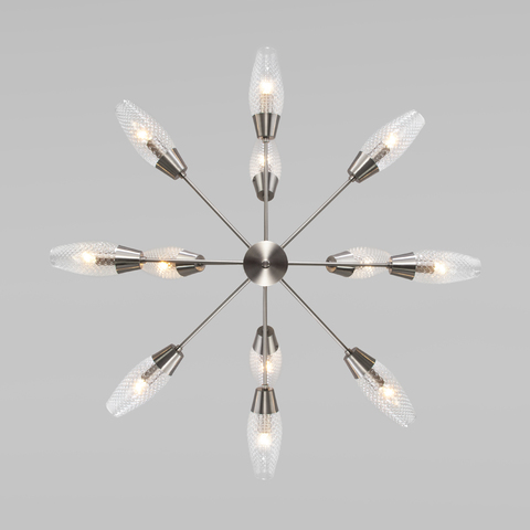 Потолочная люстра 60140/12 сатин-никель