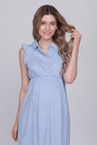 Платье для беременных 10366 голубой