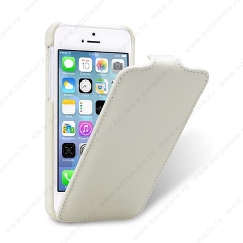Чехол-флип Melkco для iPhone SE/ 5s/ 5C/ 5 Leather Case Jacka Type (White LC)