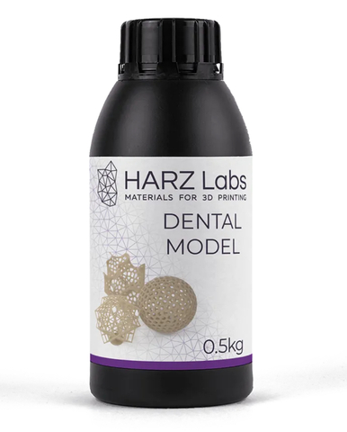 Фотополимерная смола HARZ Labs Dental Model Beige, бежевый (0,5 кг)