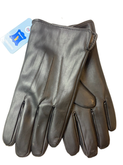 Yongsheng.Эко кожа. Подклад трикотаж-шерсть.Перчатки.Мужские.10 шт в упаковке.