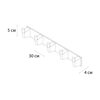 Fixsen TREND GRAPHITE Планка 5 крючков FX-98005-5