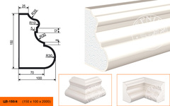 Молдинг цокольный ЦB-150/4