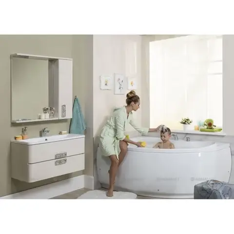 Aquanet 175310 Компл.1 - Тумба Паллада 80 цв.слоновая кость (175310)