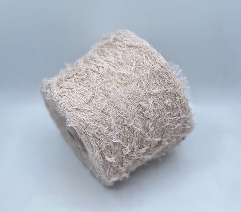 Pinori Filati (пр.Италия),art-Recy-Fur 240м/100гр. 90% хлопок 5% люрекс(золото) 5% Полиамид,цвет-Бежевый, арт.33386