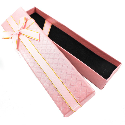 Подарочная коробка для украшений цвет розовый
