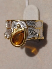 Олимия (кольцо из серебра с позолотой)
