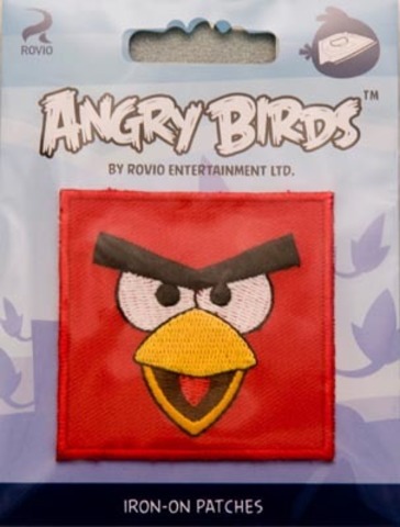 Аппликация Angry birds , красная, квадратная 14112