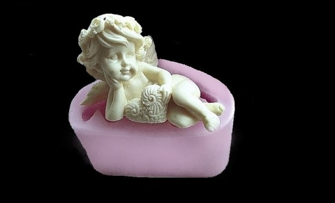 Силиконовый молд № 2079 Ангел с сердцем 3 D