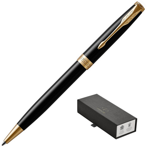 Ручка шариковая Parker Sonnet GT цвет чернил черный цвет корпуса черный (артикул производителя 1931497)
