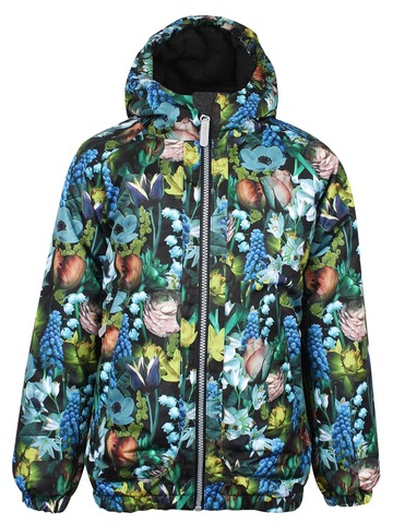 Демисезонная куртка AMADEO, принт "Цветы"