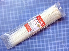 ЗУБР КС-Б1, 4.8 x 400 мм, нейлон РА66, 100 шт, белые, кабельные стяжки, Профессионал (309010-48-400)