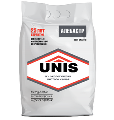 Алебастр белый 5кг п/э Юнис