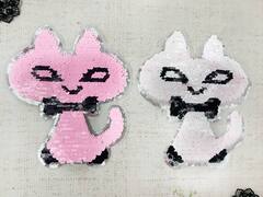 Аппликация пришивная двухсторонняя с пайетками, р. 20х17 см