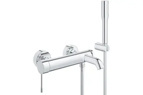 GROHE Essence 25249001 Смеситель для ванны внешнего монтажа с душевым набором, хром