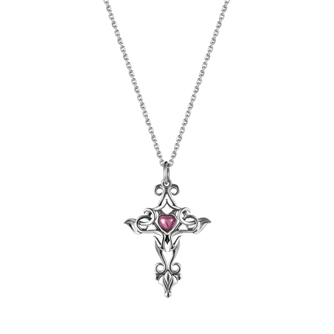 OTHER OBJECTS Подвеска Gothic love (гранат)