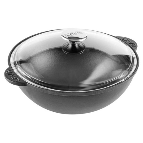 Казан с крышкой 4л LAVA черный
