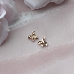 Подвеска Пчела 8 мм, позолота, П287