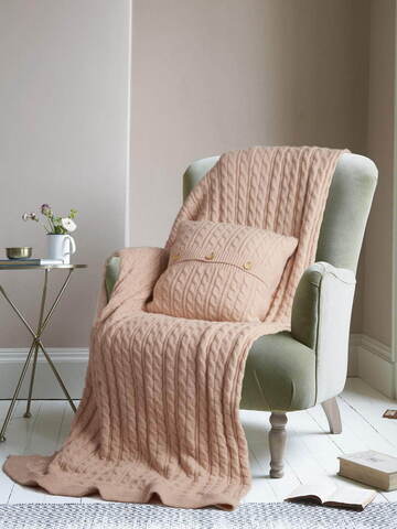 Плед 160x220 Sofi De MarkO Джовани пепельно-розовый