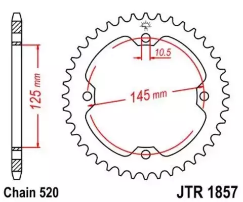 Звезда ведомая JTR1857 40