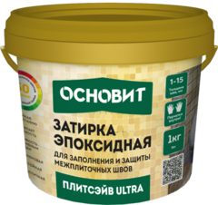 Затирка Основит ЭЛАСТИЧНАЯ  ПЛИТСЭЙВ XЕ15Е, 1кг