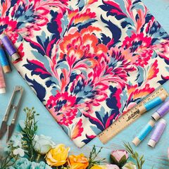 Ткань премиум шифон цветочные мотивы