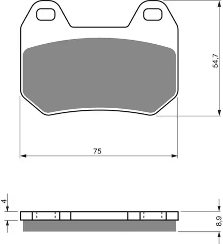 Тормозные колодки дисковые 195 AD