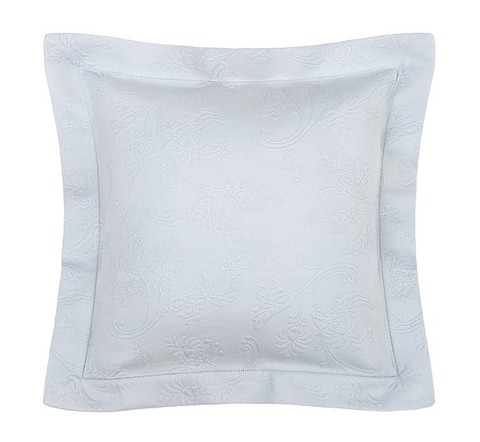 Наволочка декоративная 47х47 Luxberry Country с мережкой голубая