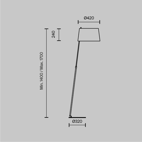 Торшер Maytoni Bergamo MOD613FL-01B