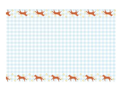 Скатерть в клетку "Лошадки" 1 шт. (180 х 120 см)