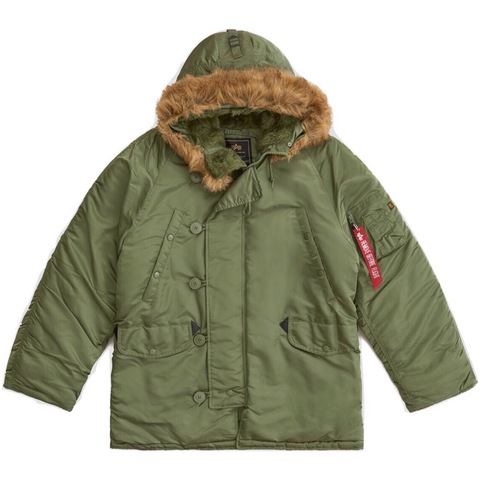 Парка Alpha Industries N-3B Regular Fit Sage Green (Зеленая)