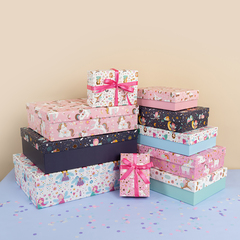 Коробка одиночная, Прямоугольник, Сказочный микс, 14,5*10*5 см, 1 шт.