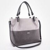 Сумка Саломея 185 мульти итальянский серо-черный