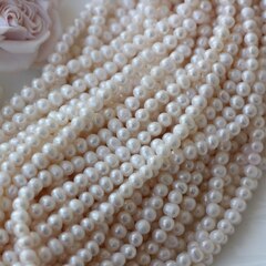 Жемчуг натуральный речной, круглый, 6 мм, 1 нить, Ж008