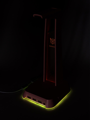 Подставка для наушников с RGB подсветкой и USB выходами