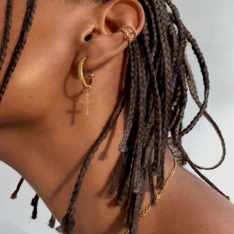 Подвеска для серьги CHRISTIAN CROSS позолота